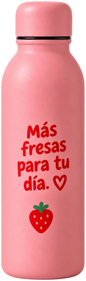Botella Más fresas para tu día