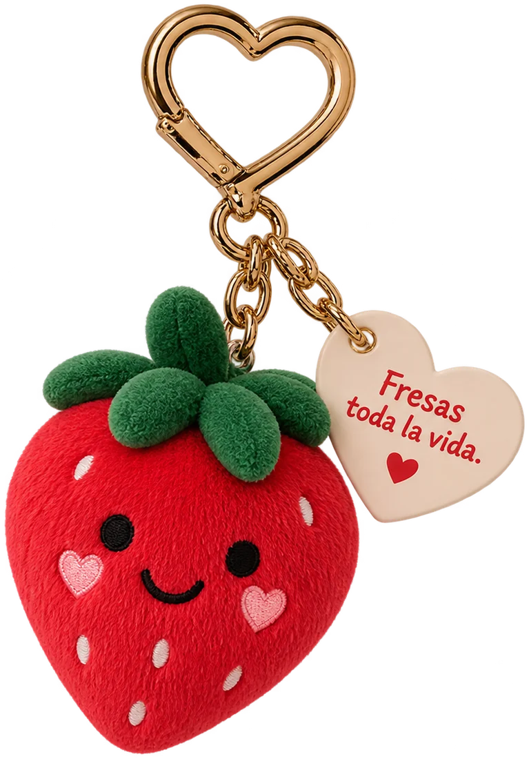 Llavero Fresa corazón
